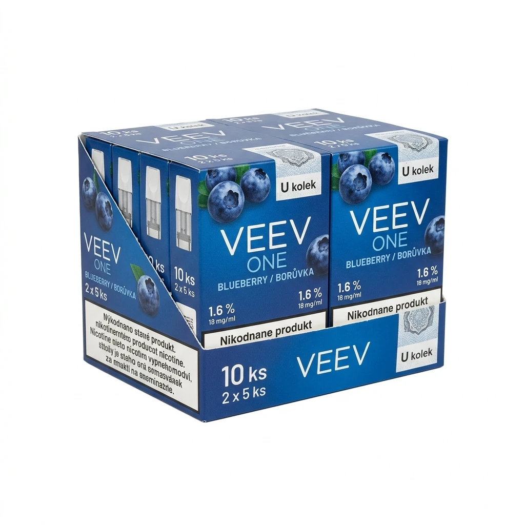 VEEV ONE Blueberry/borůvka 1,6 % kolek U 5 ks