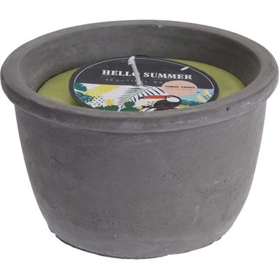 Koopman Svíčka 16,5 x 9,5 cm zelená 1 ks