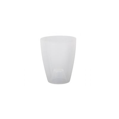 NOHEL-GARDEN Obal na květník Orchidea Laky bílý plast D 12 cm 1 ks