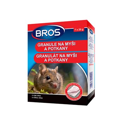 NOHEL-GARDEN BROS Granule na myši a potkany Rodenticid 7 x 20 g 1 ks