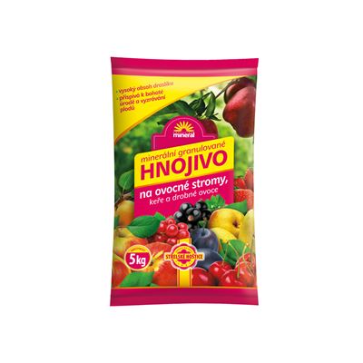 Hnojivo na ovocné stromy a keře Střelské hoštice granulované 5 kg 1 ks
