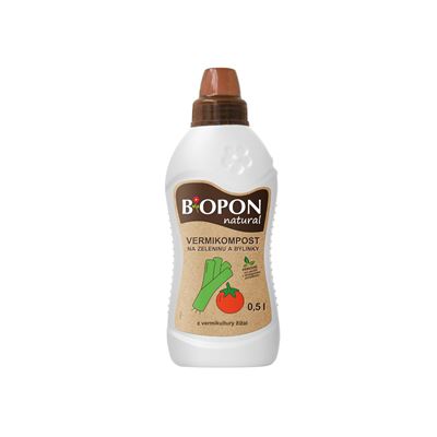 NOHEL-GARDEN BIOPON Vermikompost na zeleninu a bylinky Natural 500 ml