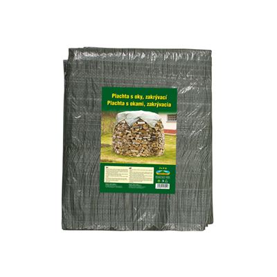 NOHEL-GARDEN Plachta kašírovaná s oky krycí 3 x 4 m/70 g 463251 zelená 1 ks