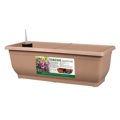 NOHEL-GARDEN Truhlík samozavlažovací Torenie Modern 60 cm hnědý 1 ks