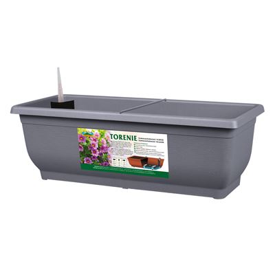 NOHEL-GARDEN Truhlík samozavlažovací Torenie Modern 60 cm šedý 1 ks