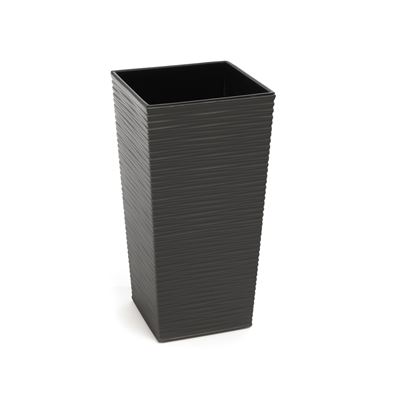 NOHEL-GARDEN Obal na květník FINEZIA proutí 40 x 40 x 75 cm plastový hnědý/antracit 1 ks