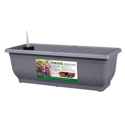 NOHEL-GARDEN Truhlík samozavlažovací TORENIE MODERN 50 cm matný šedý 1 ks