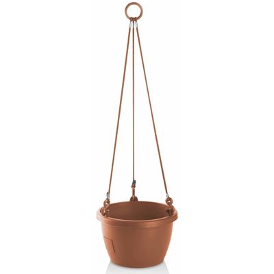 NOHEL-GARDEN Žardinka samozavlažovací MARINA 25 x 16 cm plastová hnědá 1 ks