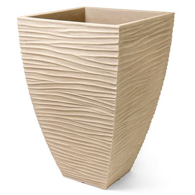 NOHEL-GARDEN Obal na květník SYLT 40 x 40 x 60 cm plastový béžový 1 ks