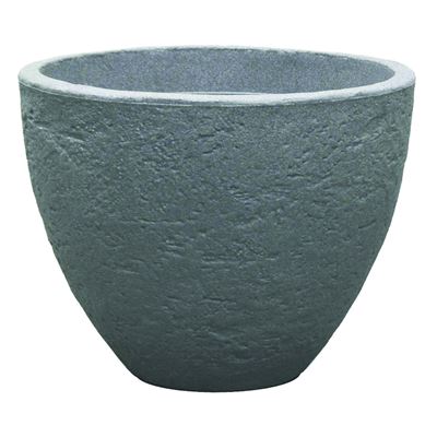 NOHEL-GARDEN Obal na květník STONE 40 x 31 cm plastový tmavě šedá 1 ks