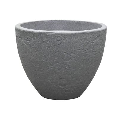 NOHEL-GARDEN Obal na květník STONE 60 x 45 cm plastový tmavě šedý 1 ks