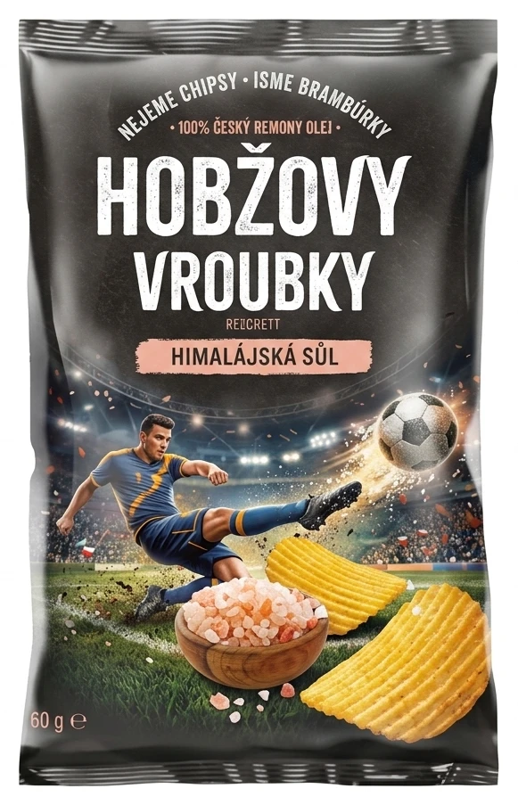 Hobžovy Vroubky himalájská sůl / pizza