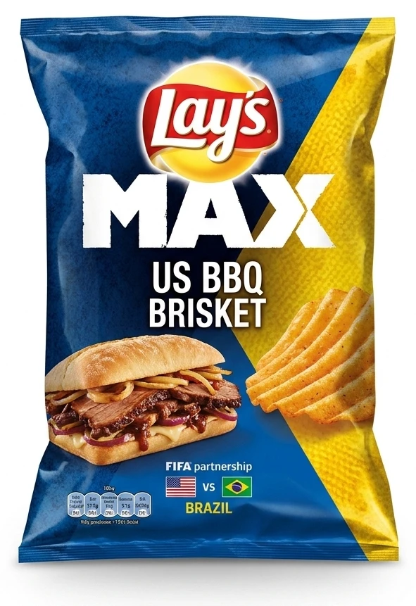 Lays Max US BBQ brisket