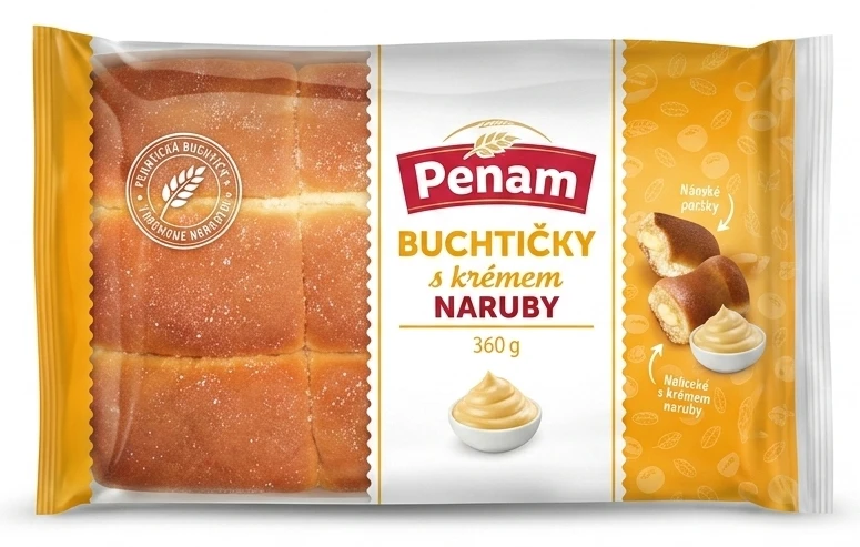 PENAM Buchtičky s krémem naruby