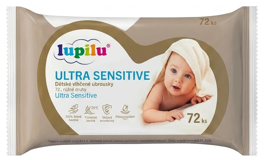 LUPILU Dětské vlhčené ubrousky Ultra Sensitive