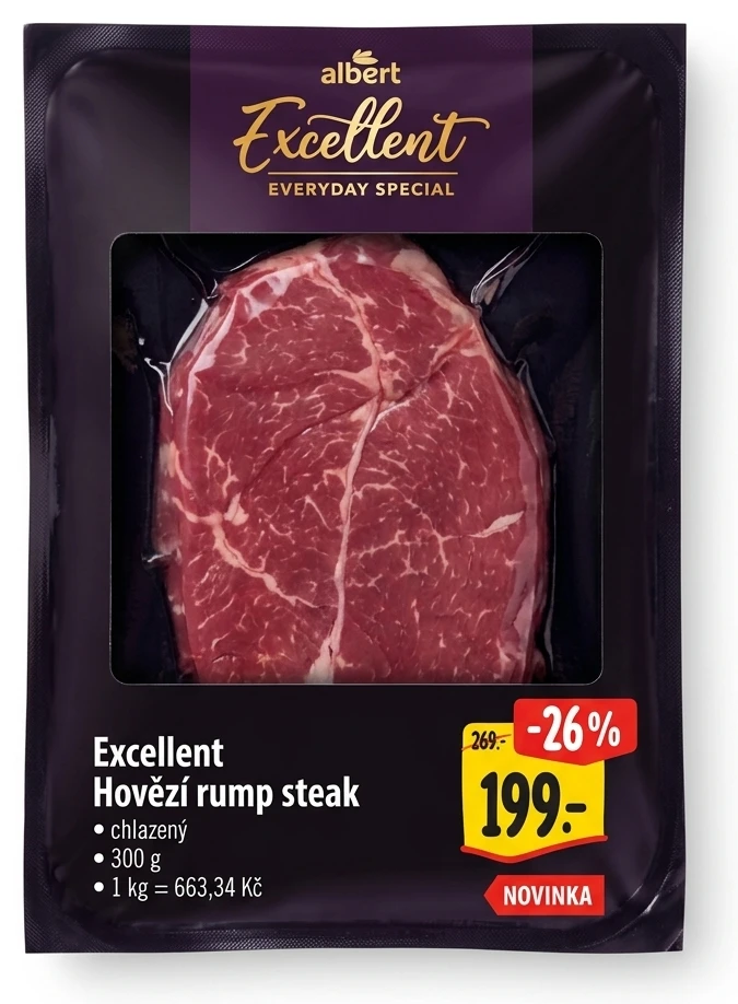 Excellent Hovězí rump steak