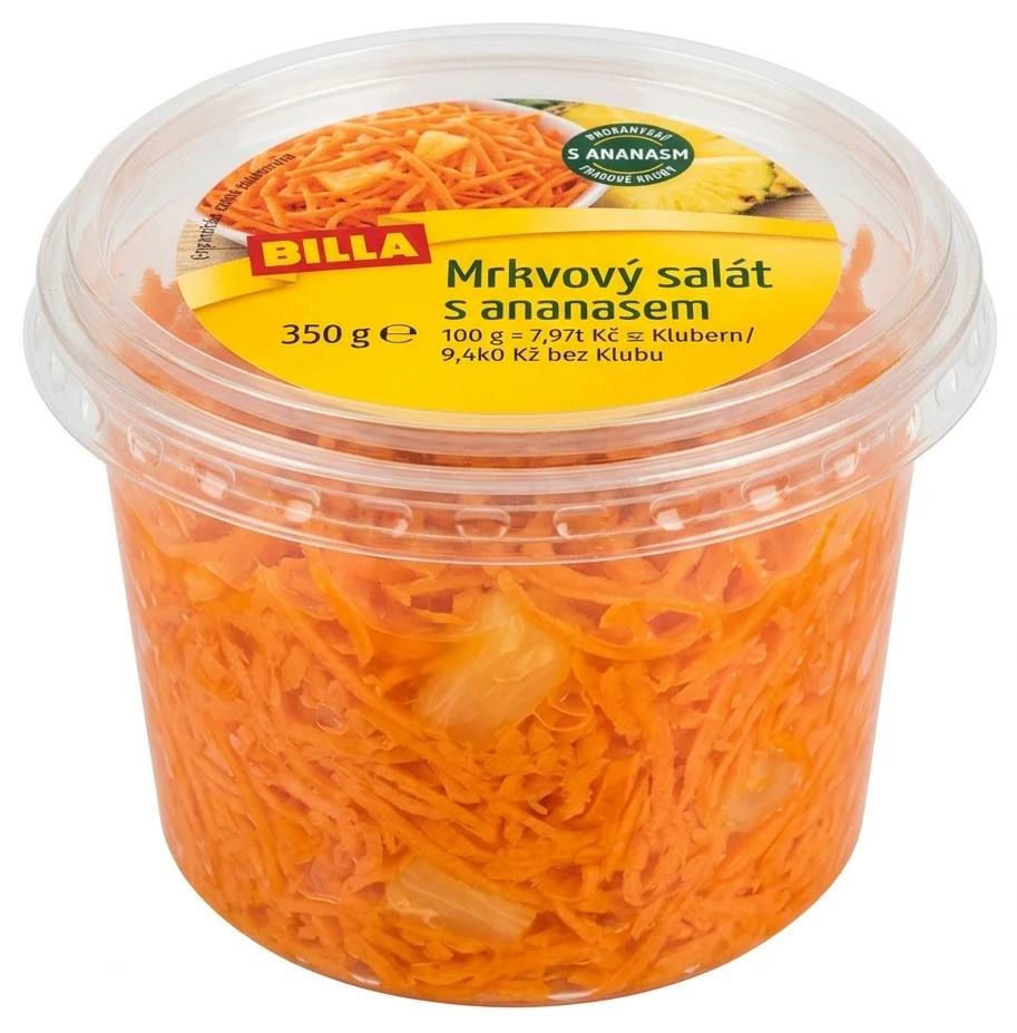 Mrkvový salát s ananasem