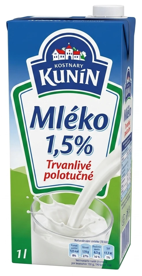Kunin Trvanlivé mléko 1,5%