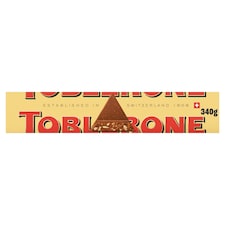 Toblerone Mléčná čokoláda s medovo-mandlovým nugátem 340g