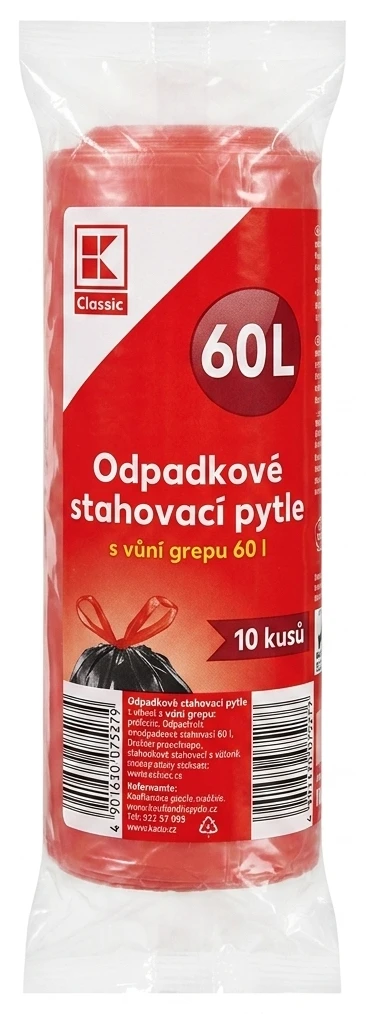 Odpadkové stahovací pytle s vůní grepu