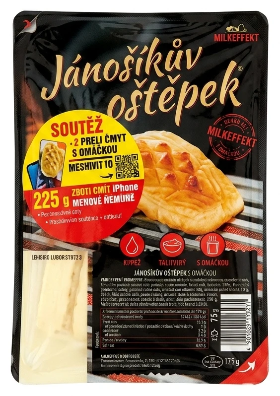 MILKEFFEKT Jánošíkův oštěpek s omáčkou různé druhy