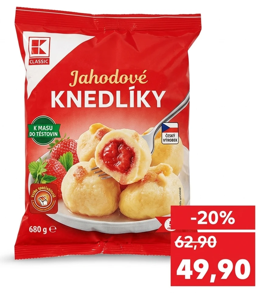 Plněné knedlíky ovocné různé druhy