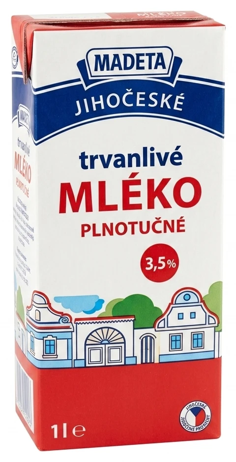 MADETA Jihočeské mléko trvanlivé plnotučné 3,5%