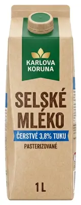 Selské mléko čerstvé 3,8% Karlova Koruna
