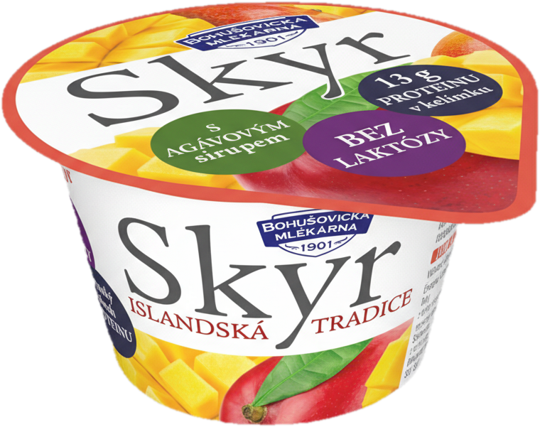 Bohušovická Mlékárna Skyr 0,1 % mango bez laktózy