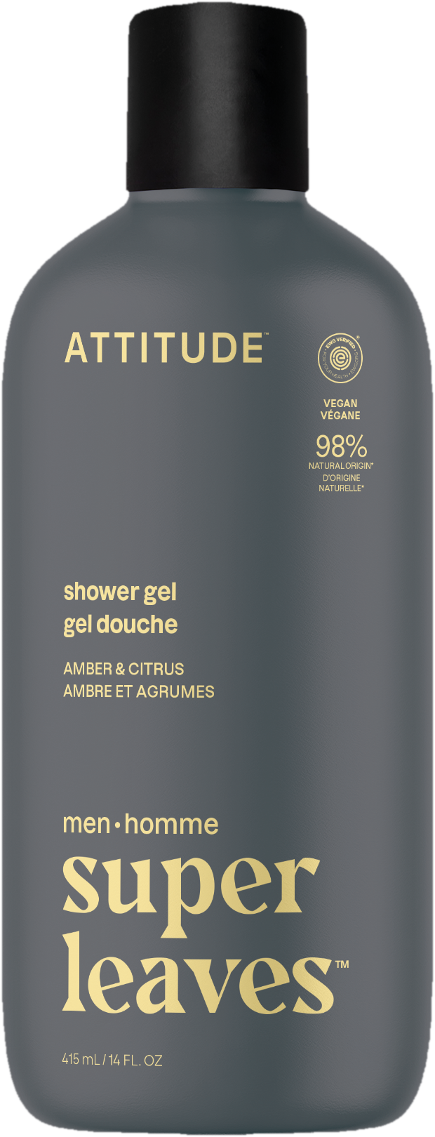Attitude Super Leaves pánský sprchový gel amber a citrus