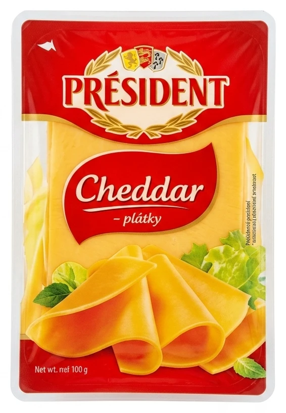 Président Cheddar – plátky