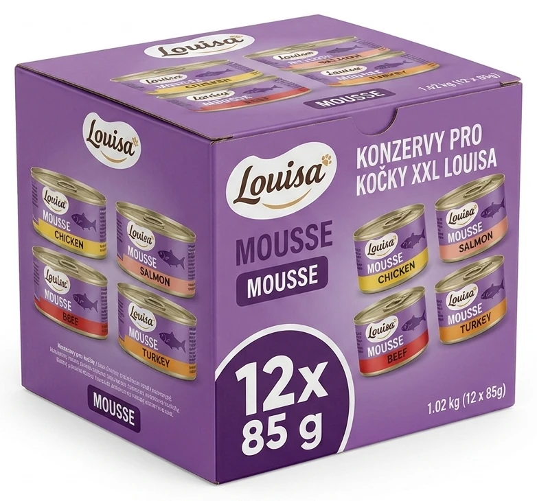 Konzervy pro kočky XXL Louisa