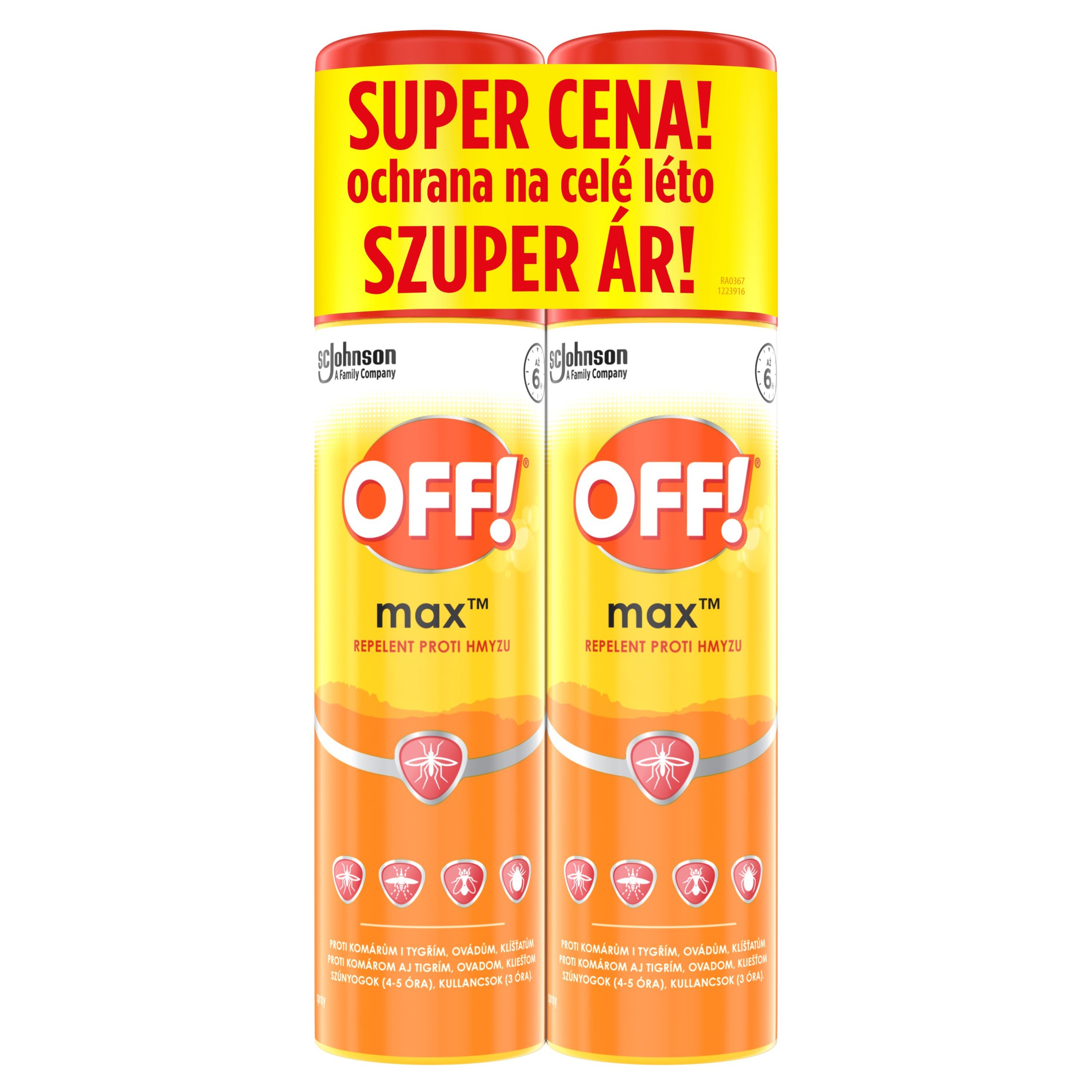 OFF! Max aerosol duopack 2x100ml/6, rep