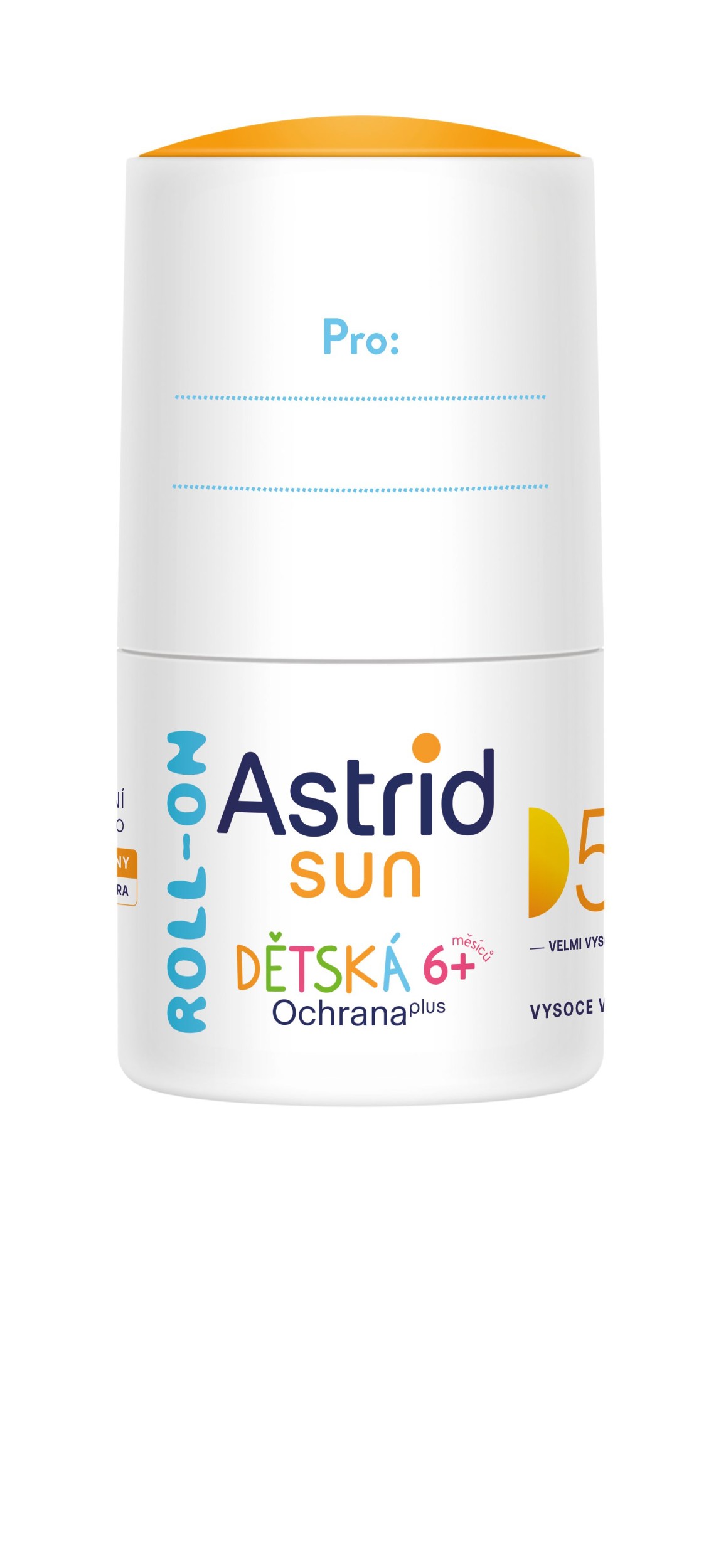ASTRID SUN Dětské mléko na opalování Roll-on OF 50+ 50 ml