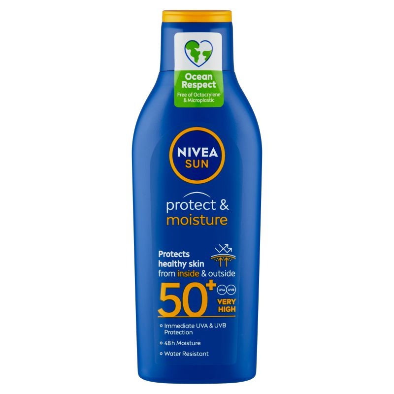 Nivea Sun Protect & Moisture Hydratační mléko na opalování OF 50+ 200 ml