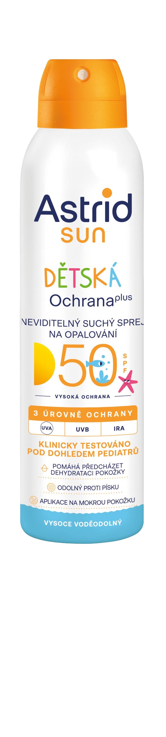 Astrid Sun Wet Skin Dětský transparentní sprej na opalování OF 50 150ml