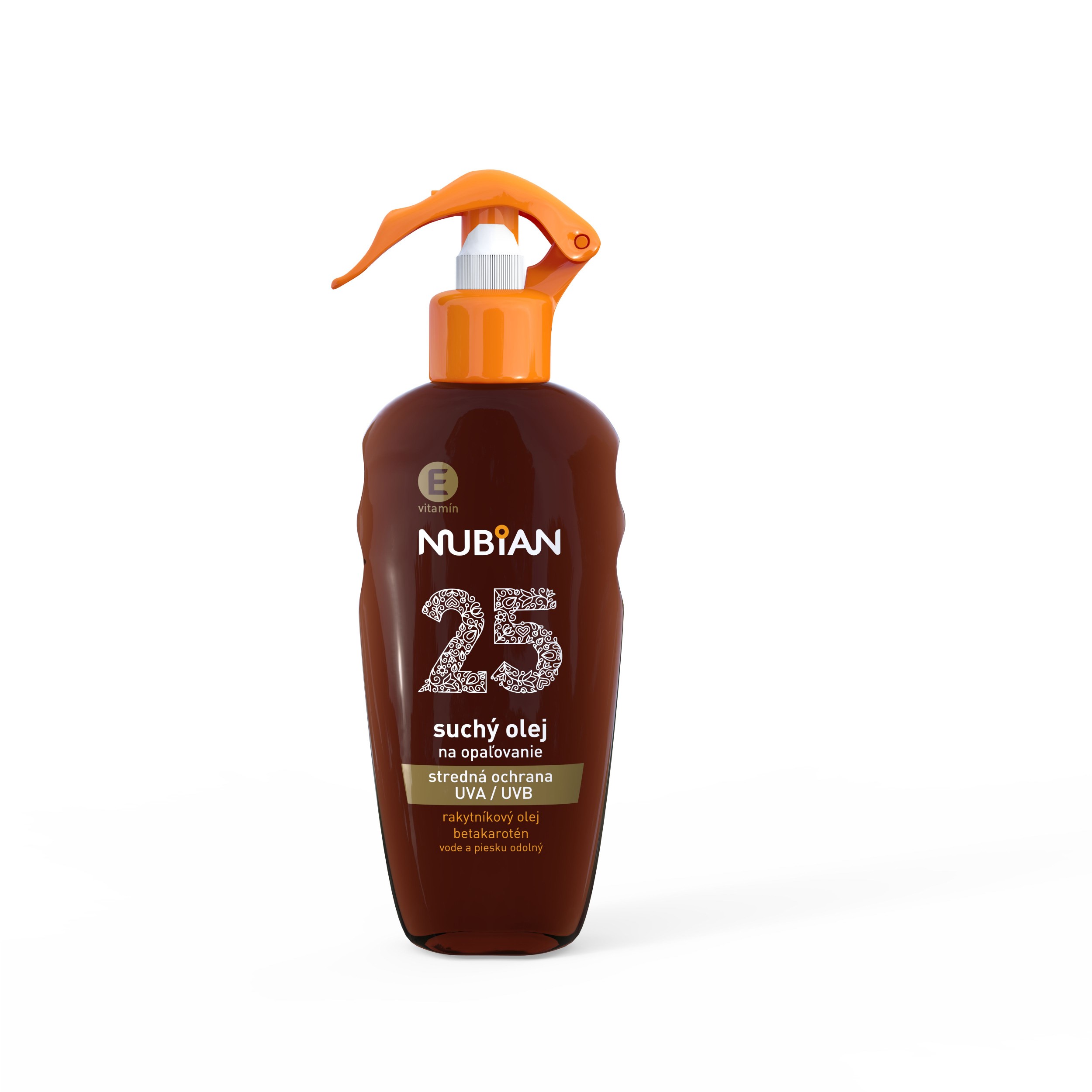 Nubian Suchý olej na opalování SPF 25 200ml