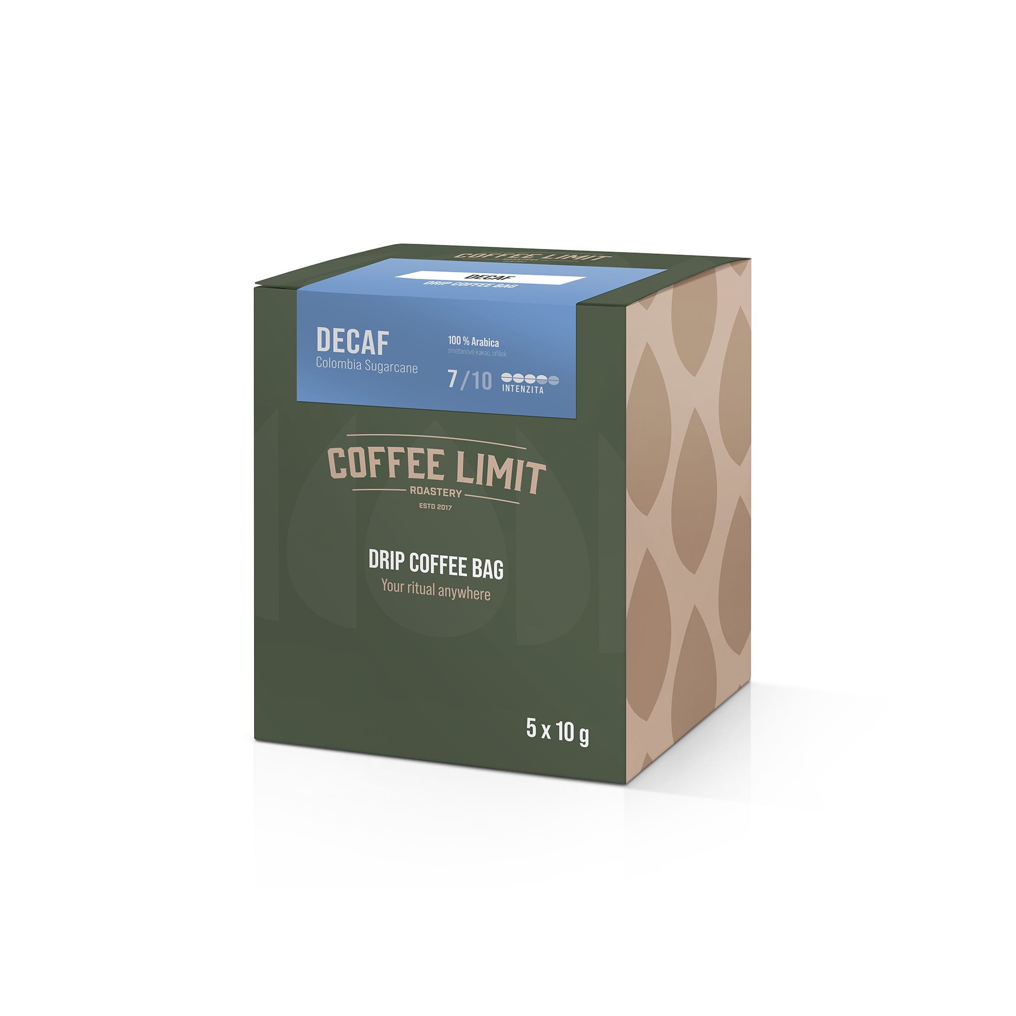 Coffee Limit Decaf - Colombia Sugarcane - 5x10g Drip Coffee bag