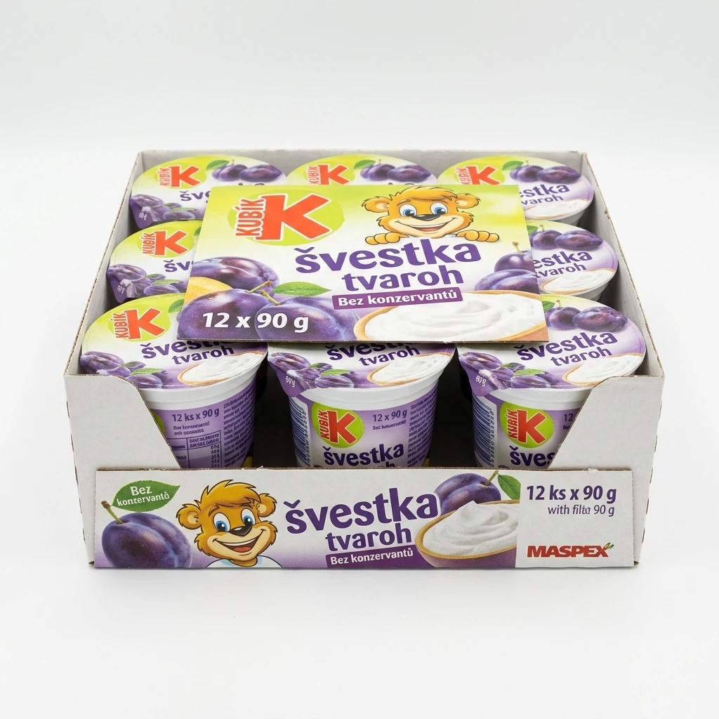 Kubík švestka tvaroh 12 x 90 g
