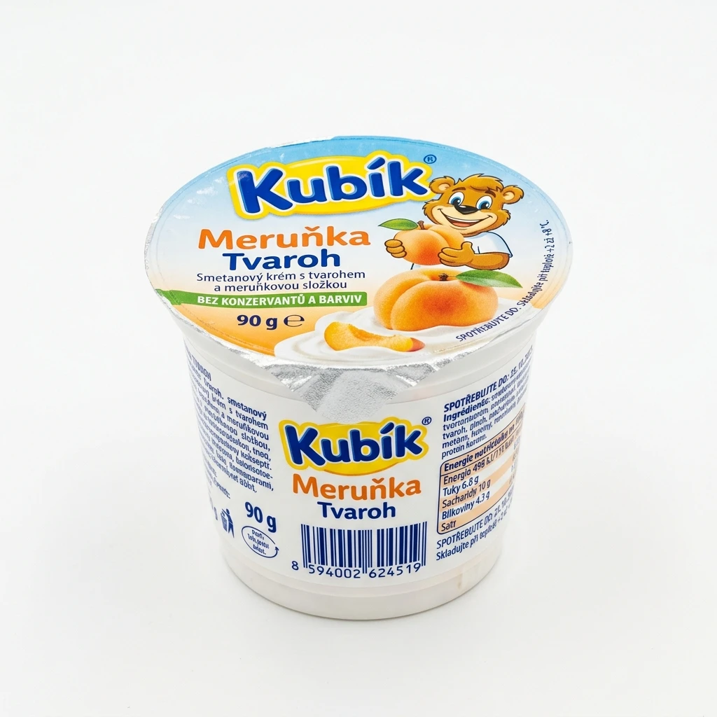 Kubík meruňka tvaroh 12 x 90 g