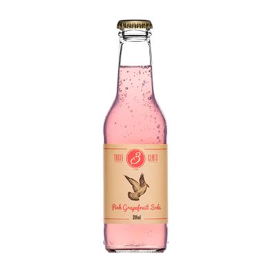 THREE CENTS Pink Grapefruit 4 x 200 ml