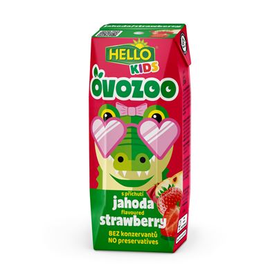 HELLO Ovozoo jahoda 18 x 250 ml
