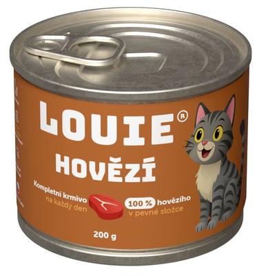 Louie konzerva pro kočky - hovězí