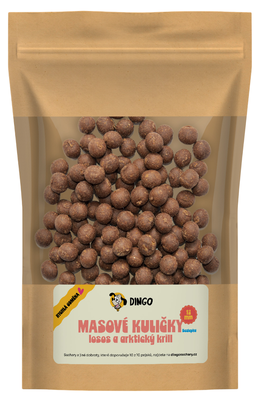 Dingo Masové kuličky - Losos a arktický krill 12mm