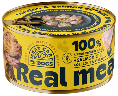 Meat Care Real Meal – Konzerva pro psy - kuřecí