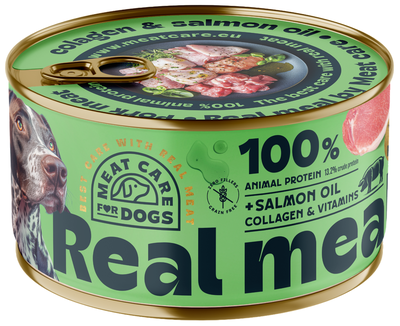 Meat Care Real Meal – Konzerva pro psy - vepřová