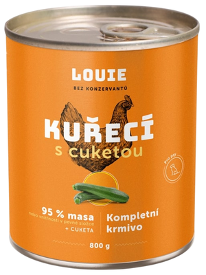 Louie Kuřecí konzerva s cuketou, vitamíny a minerály pro psy