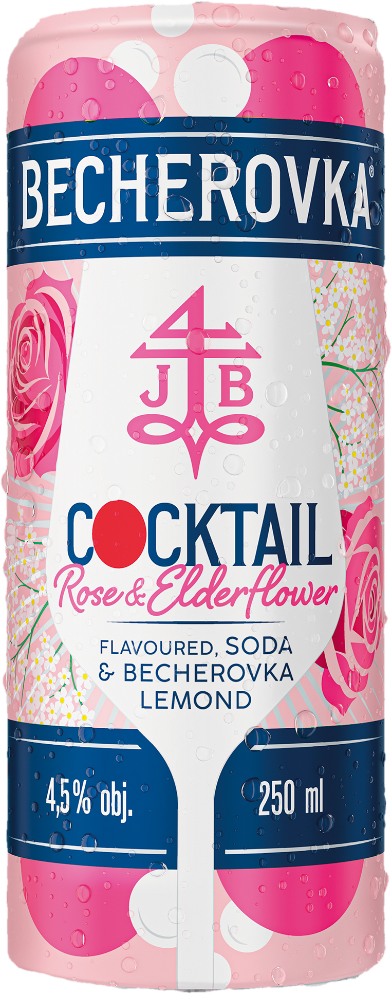 Becherovka Cocktail Rose & Elderflower 4,5% – plech