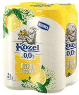 Velkopopovický Kozel Nealkoholické pivo Citron a Bezový květ 4×0,5l  plech