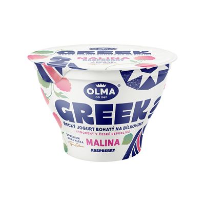 OLMA Jogurt řecký malina chlaz. 12 x 140 g